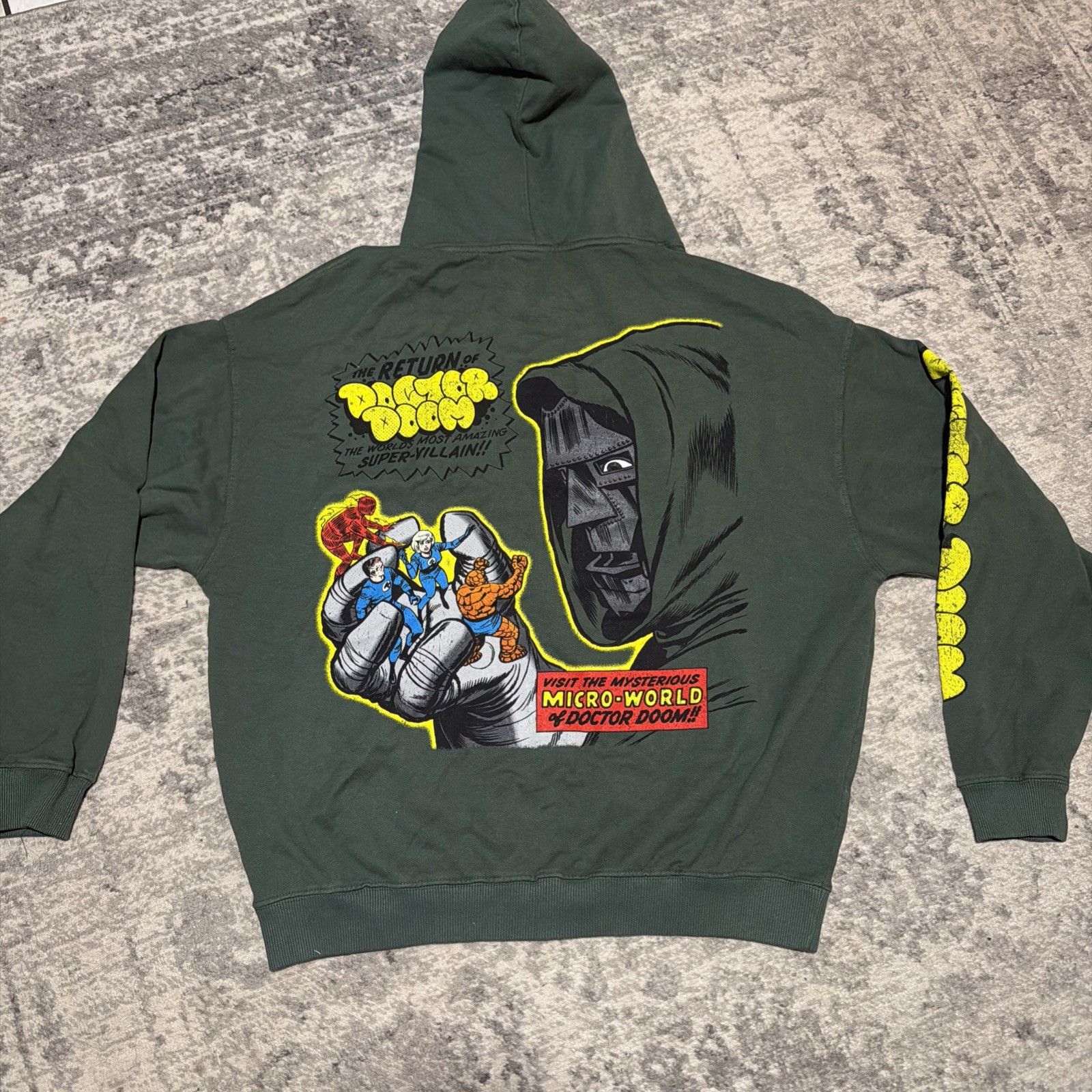 Culture Kings Marvel Doctor Doom Oversized Hoodie Large L — image 2 of 5
